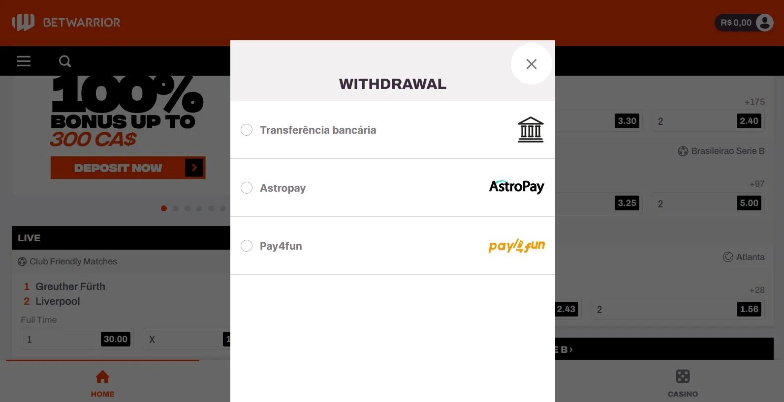 online coral betting